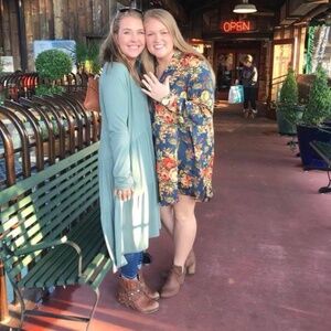 Long sleeved knee length dress